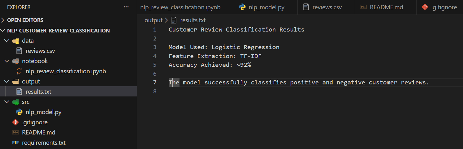 Sentiment Screenshot 1